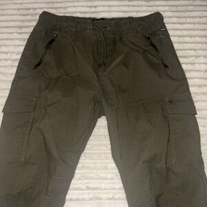 G Fried Denim Forest/Olive Green Workwear Cargo Joggers Men's Size XL Tech
